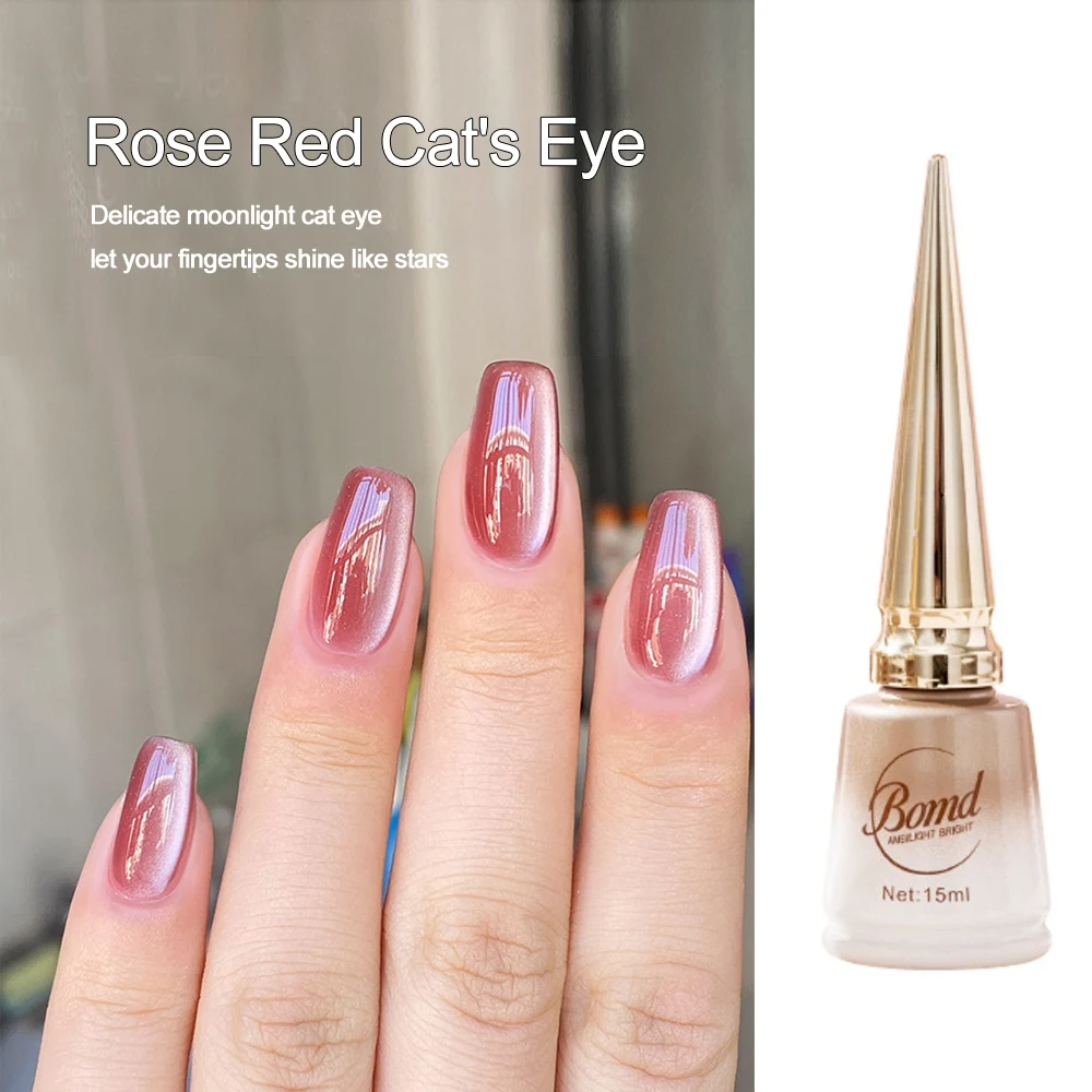 15ml White Moonlight Cat Eye Nail Gel Rose Red UV Semi-permanent Magnet Nails Gel Autumn Winter Ceramics DIY Nails Art Products