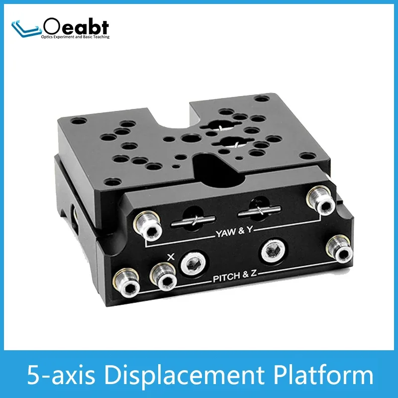 

TSX-5 5-axis Displacement Platform Manual Fine-tuning of Pitch and Deflection/Movable Sliding Table XYZ Axis Optical Coupling