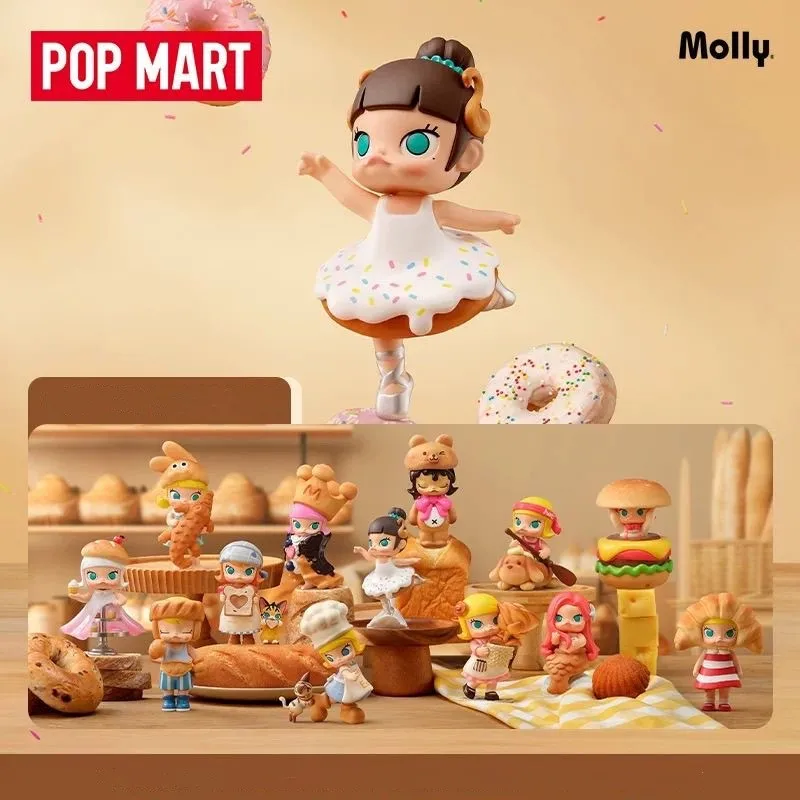 

POP MART MOLLY Carb-Lover Series Mystery Box Anime PVC 100% Original Action Figure Collection Model Desktop Ornaments Doll Toys