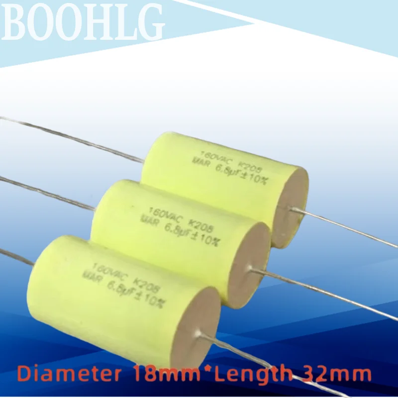 2 uds ICEL MAR serie 6,8 UF 160VAC 250V pin de cobre condensador de película divisoria de frecuencia