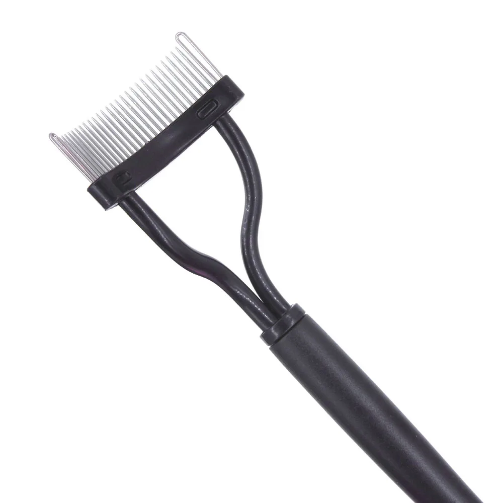 Rizador de pestañas, maquillaje de belleza, separador de pestañas, cepillo de pestañas de Metal plegable, peine, máscara, rizo, herramienta cosmética de maquillaje de belleza