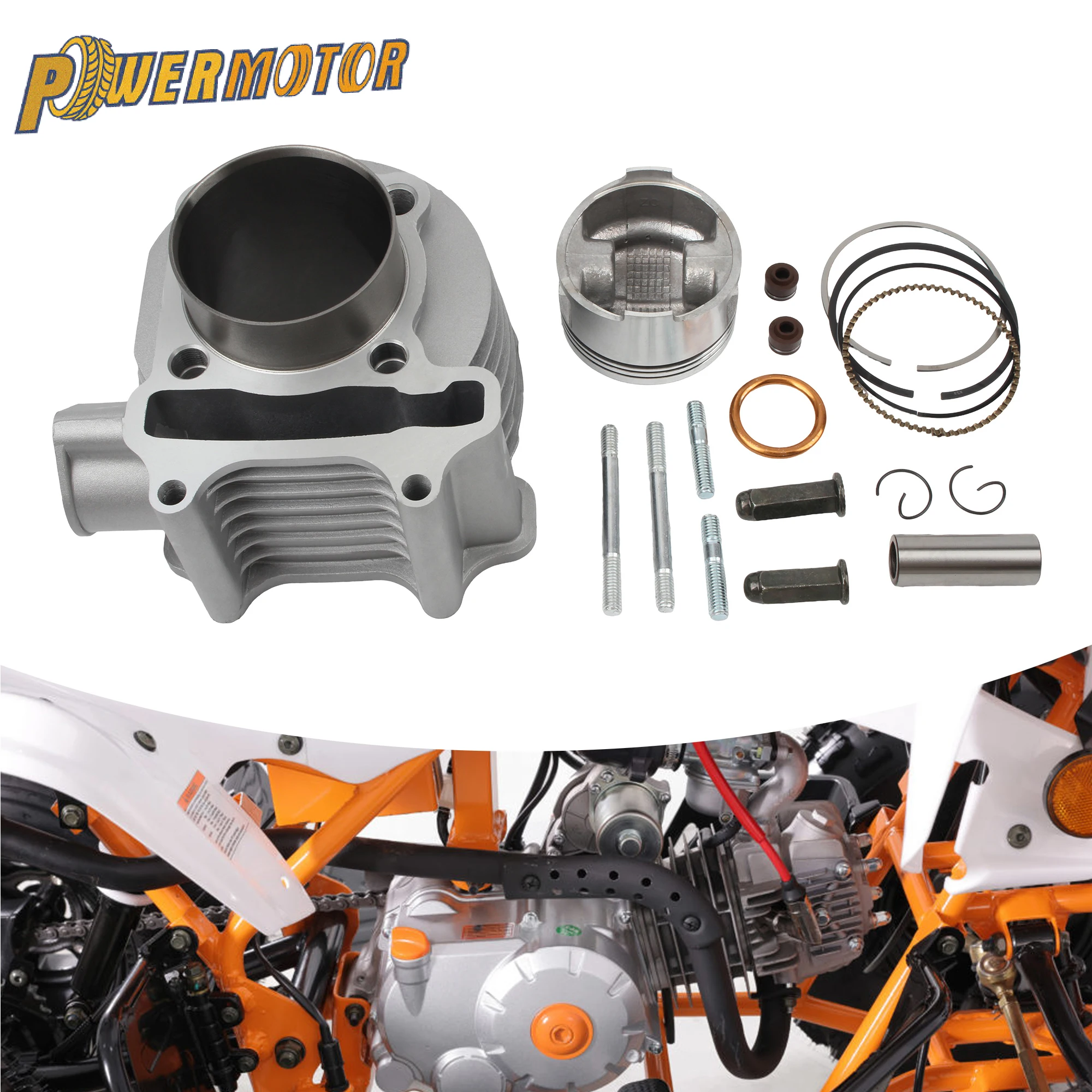 ATV 139QMB 139QMA Motor GY6 50cc 80cc 100cc 50mm Zylinder Kolbenring-Set 4-Takt Roller Moped Bessere Wärmeableitung und Zuverlässigkeit