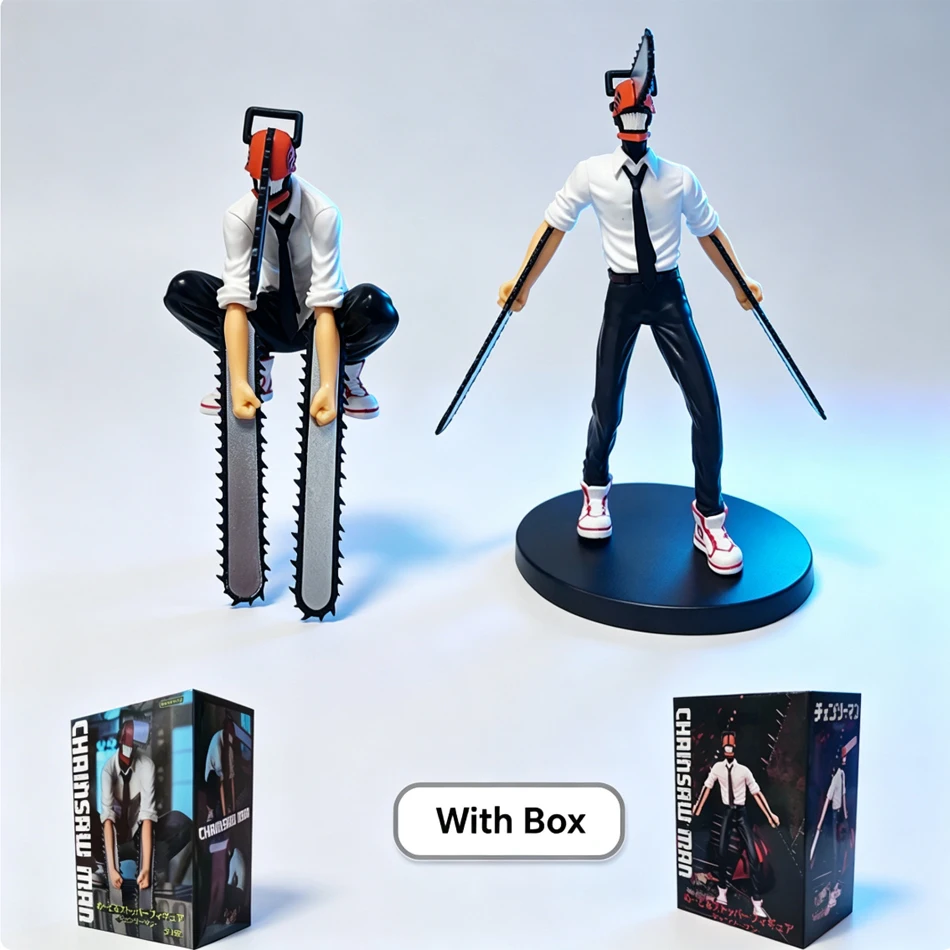 Figura de acción de anime Chainsaw Man de 15-18 cm, Power/Denji, figura de PVC, Chainsaw Man Noodle Stopper, modelo de colección para adultos, juguetes.