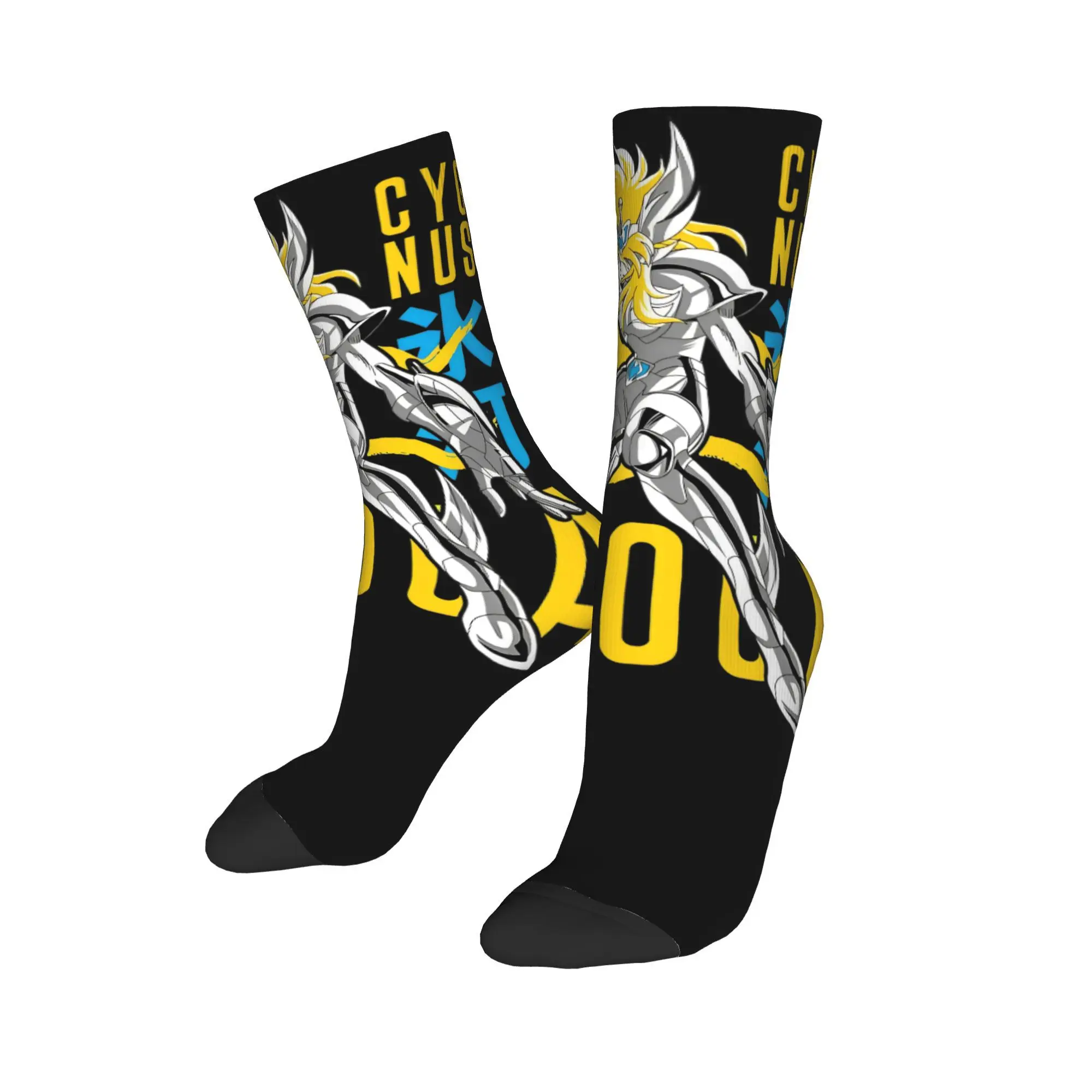 

Cygnus Hyoga Design Dress Socks Product for Party Wear Flexible Knights of the Zodiac Print Socks