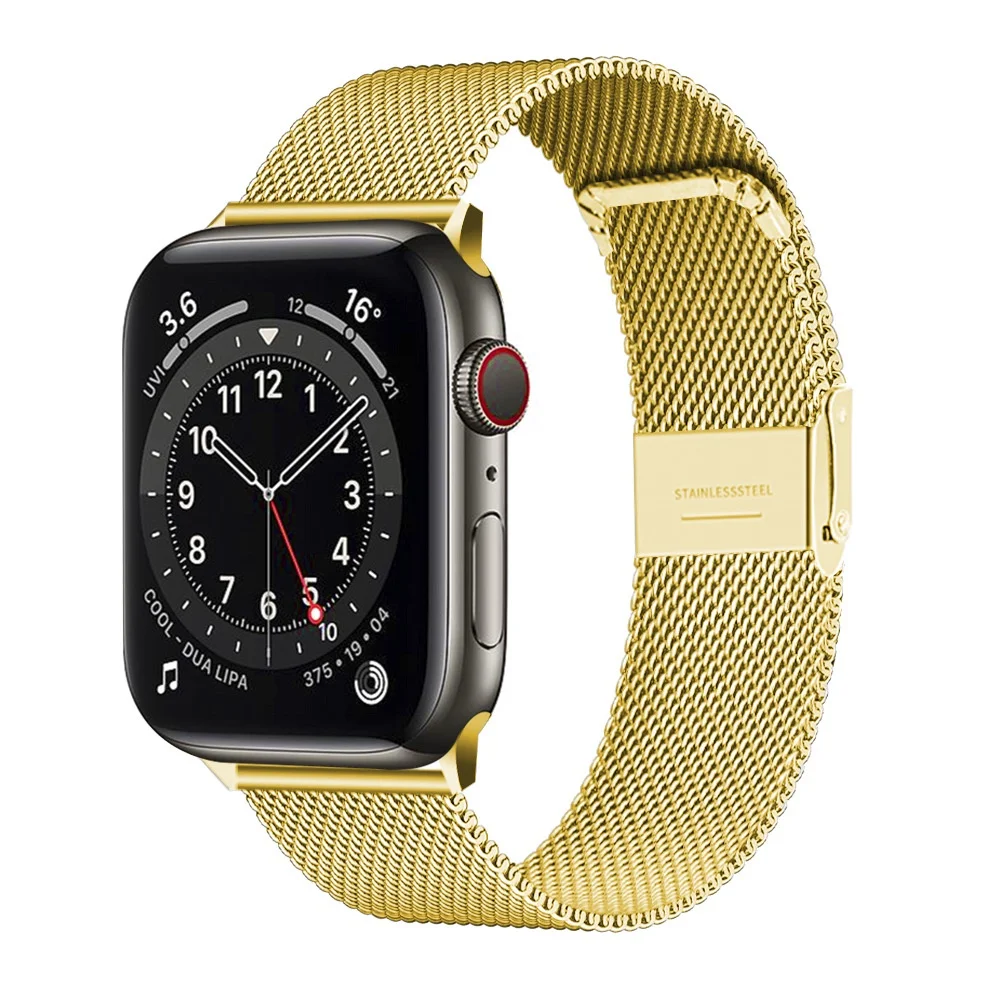 Correa de Metal con hebilla para Apple Watch, pulsera de acero inoxidable Ultra de 49mm, 45mm, 41mm y 44mm, Serie 9, 8, 7, 6, 2 SE