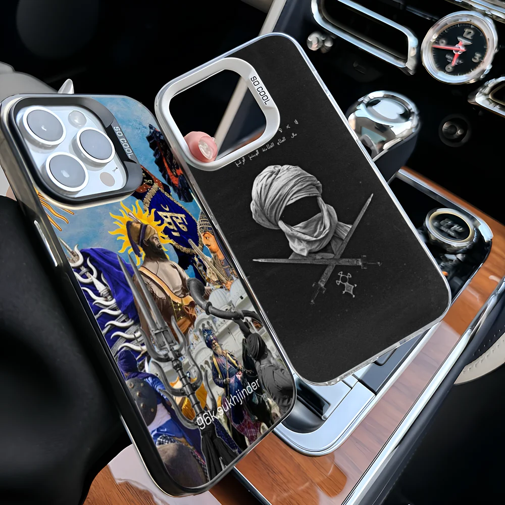 Nihang Singh Sikh Warrior Phone Case For iPhone 16 15 14 13 12 11 Pro Max X XR XSMAX 8 7 Plus Matte Shockproof Back Cover