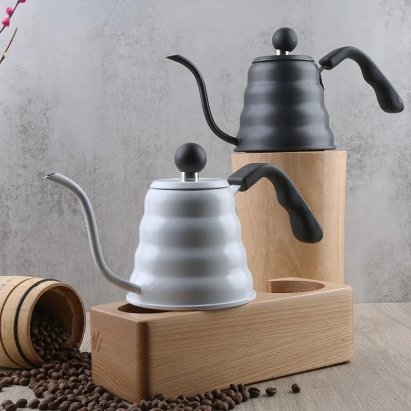 600ml stainless steel hand-pushed coffee spout, tea brewing pot, electric kettle coffee pot coffee brewer