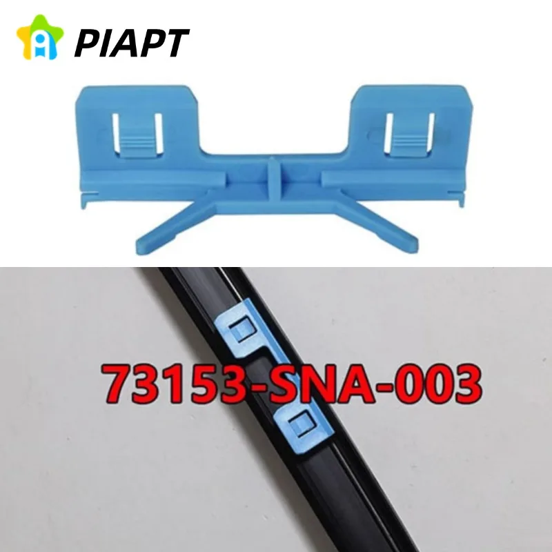 4 unidades OE # 73153SNA003 73153-SNA-003 Clipes de moldagem de telhado de pára-brisa adequados para Honda Civic Accord Acura Substituir