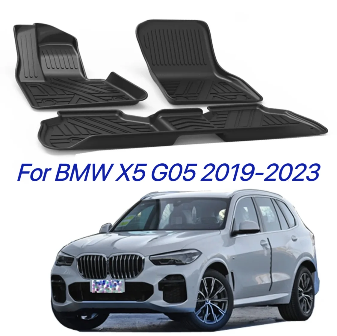 

Автомобильные коврики LHD для BMW X5 G05 2019 2021 2022 2023 TPE, автоматические автомобильные коврики с левым рулем, коврики, аксессуары