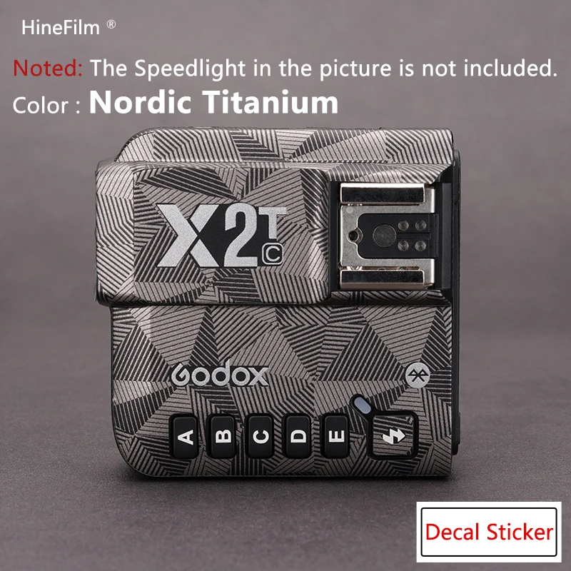 Godox X2T Camera Speedlight Vinyl Decal Skins Wrap Cover for Godox X2T-C X2T-N X2T-S Flash Premium Sticker Warp Film