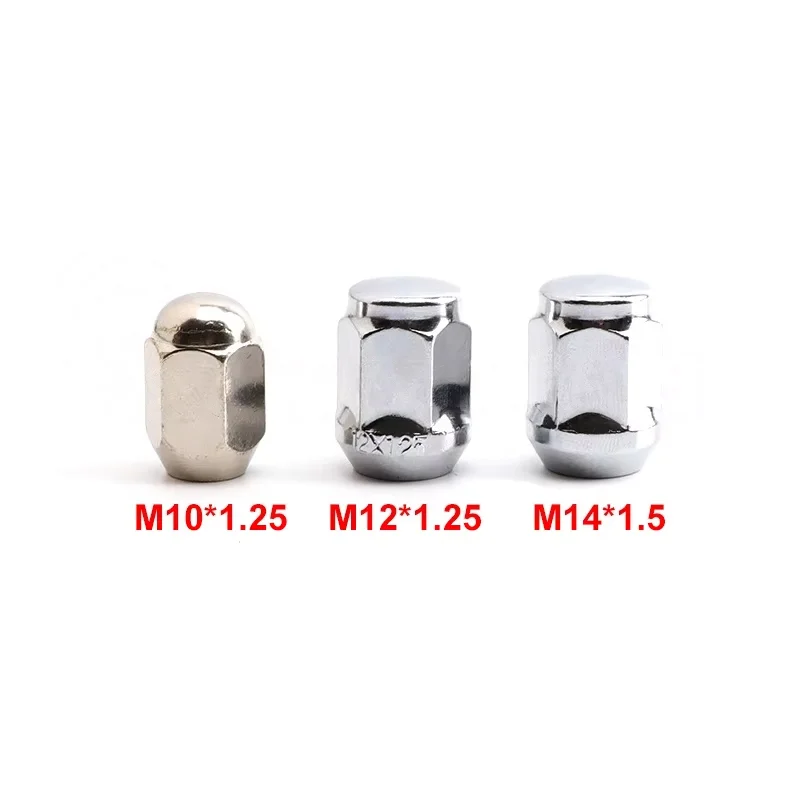 

M10*1.25/M12*1.25/M14*1.5 Car Tire Wheel Lug Nuts For ATV Go kart UTV Off Road Steel Racing Bolt Head Cover Moto Wheel Hub Parts
