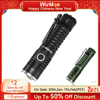 Wurkkos TS22 High Power LED Flashlight 4500LM EDC Rechargeable Lamp 21700 XHP70 IP68 Camping Lantern Power Bank with Magnet Tail