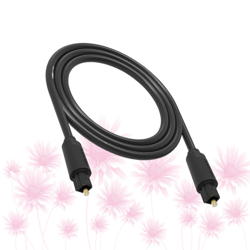 

1.5m Optical Fiber Audio Cable Digital Cable Speaker Power Amplifier Cable for Speaker (Black)