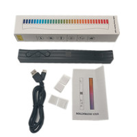 32 LED Sound Reactive LED Light Bar RGB Sound Control Rhythm Display Light for Car DJ Studio Desktop Decor Ambience Creation