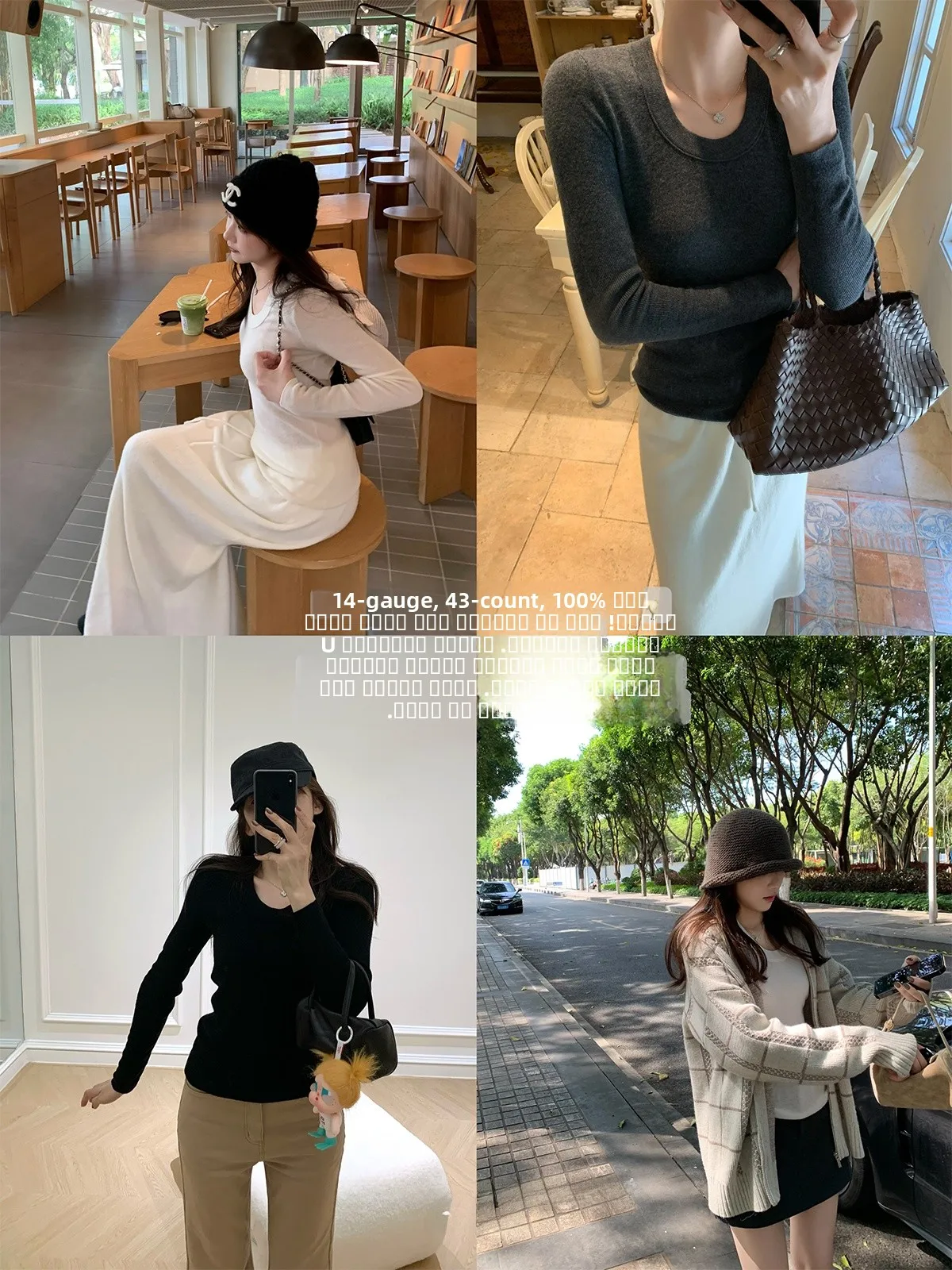 

Hualun Home Store Sl Цельный 00 шерстяной базовый женский теплый топ с внутренней стороны, простой вязаный V-Ne, осень-зима