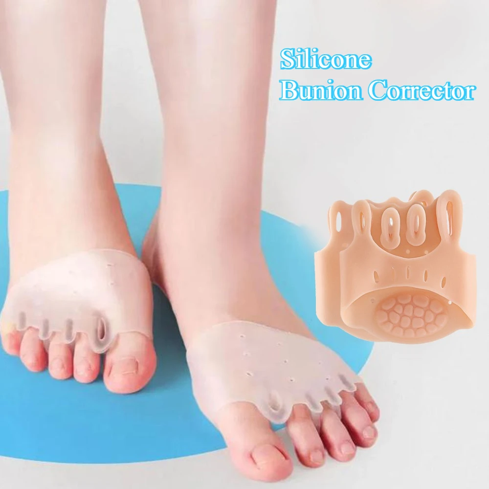 

1Pc Silicone Bunion Corrector Women Toe Separator Forefoot Pads Relief Insoles Prevent Feet Care Tool Wholesale