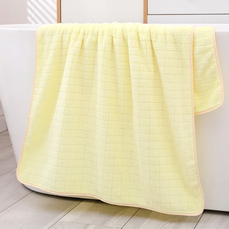 Extra-Large, Extra-Thick Coral Fleece Bath Towel for Home Use, Adult Quick-Dry, Absorbent, Suitable for Beauty Salons and Beach