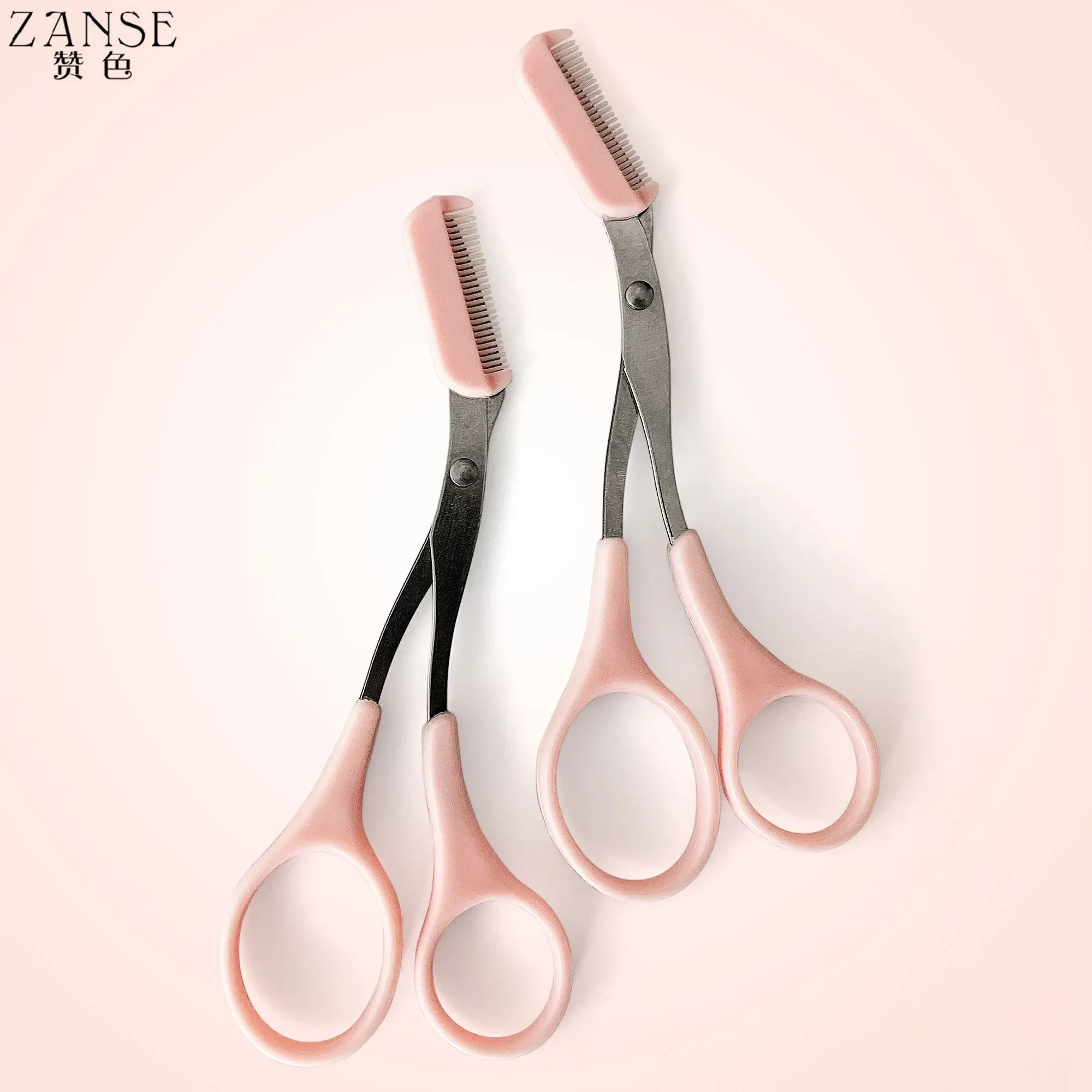 Eyebrow Trimmer Scissor Beauty Products for Women Eyebrow Scissors with Comb Stainless Steel Makeup Tools Beauty Scissors