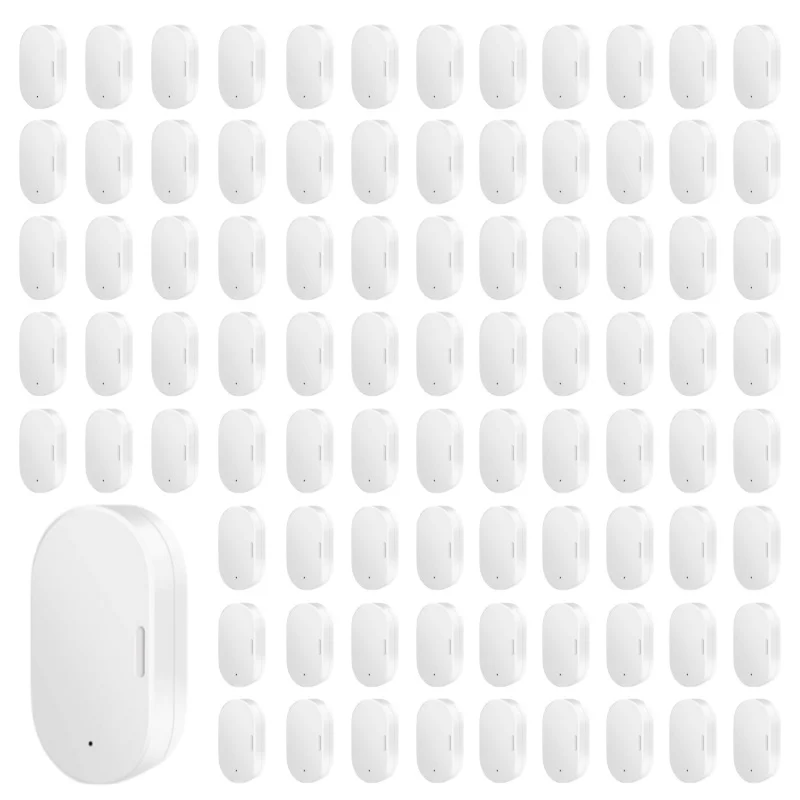 Датчик двери и окна Tuya Zigbee, умная кнопка защиты от несанкционированного доступа, беспроводная система домашней безопасности, дистанционное управление, работа с Alexa Google Home