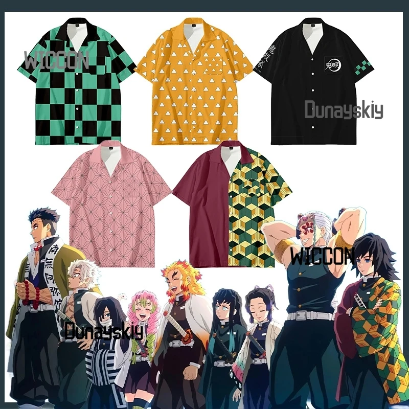 かまど炭治郎コスプレ衣装ショートシャツクール悪魔かわいい-jirai-kei-ファンギフトパーティーデイリーホリデーハロウィンコスプレ