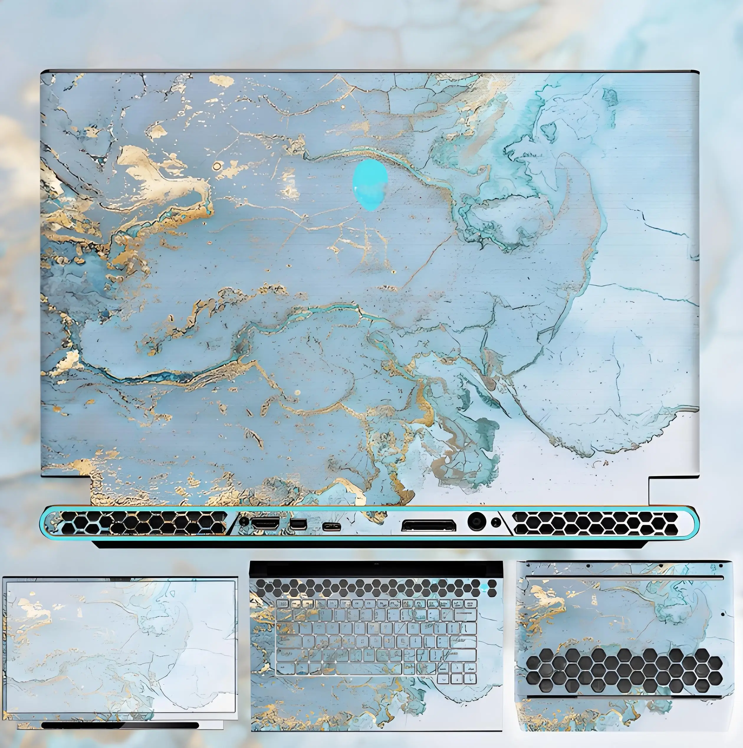 Специальная виниловая наклейка для ноутбука Dazzle для Alienware 16X Aurora 2025 X17 X15 M18 M16 X16 X14 Area51M R1 R2 18 AREA-51 2025