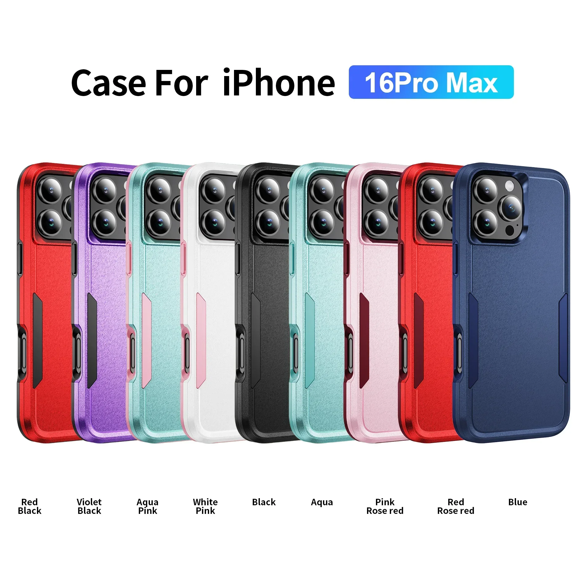 Hochwertige magnetische OTT-BOX mit Schutzhülle für iPhone 18 Pro Max 17 Air 16 15 14 Plus 13 Hybrid Dual Layer Armor Rückabdeckung. – Detail 2
