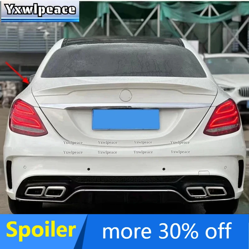 

Carlson Style ABS Rear Trunk Lip Spoiler Wing For Mercedes W205 2015-2019 C200 C250 C300 C350 C400 C450 C220 4Door