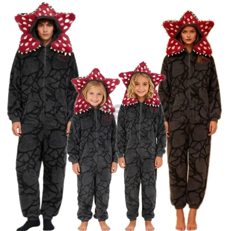 

Teen Cartoon Character Jumpsuit Pajamas Stranger Pajamas With Thicken Cannibal Flower Adult Onesie With Cozy