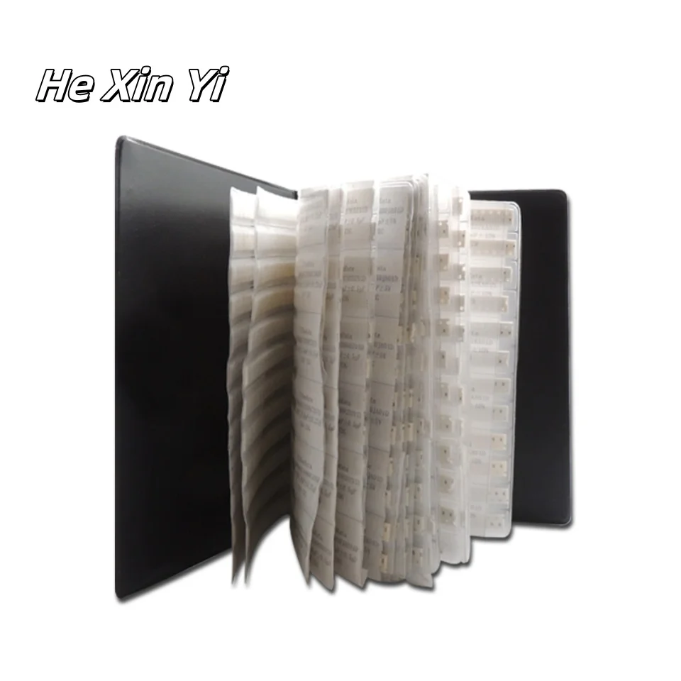 Kit resistenza 1210 2010 2512 5% JR-07 Kit assortimento resistore libro SMD 170 valori 0R-10M Libro campioni