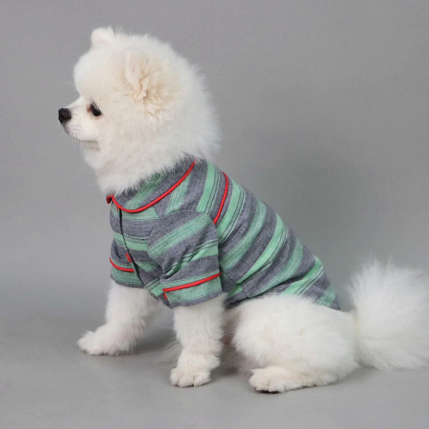 Dog Striped Pattern Shirts Soft and Comfortable Dog Shirt Pajamas Pets Clothes for Small Dogs Cats