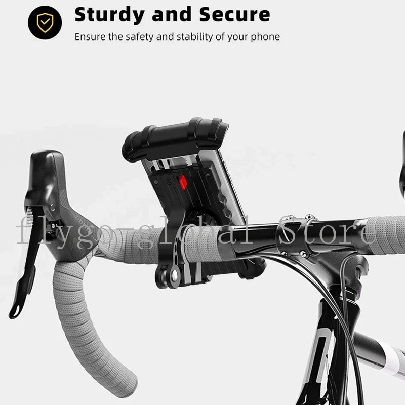 

Держатель для телефона на мотоцикле, крепление для телефона на мотоцикле, держатель на руль для езды на велосипеде, черный