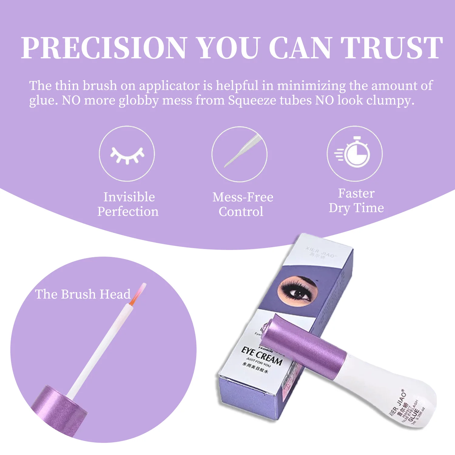 الجملة 7 مللي العنقودية جلدة الغراء رمش تمديد لاصق مقاوم للماء طويلة الأمد منخفضة التهيج رمش الغراء أدوات ماكياج