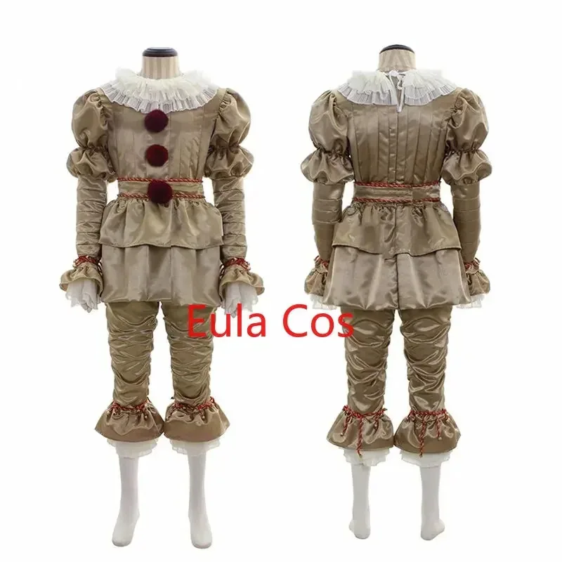 Mascarada de Halloween payaso Pennywise disfraz Cosplay Stephen King Terror payaso disfraces máscara traje fiesta Aldult ropa para niños AA