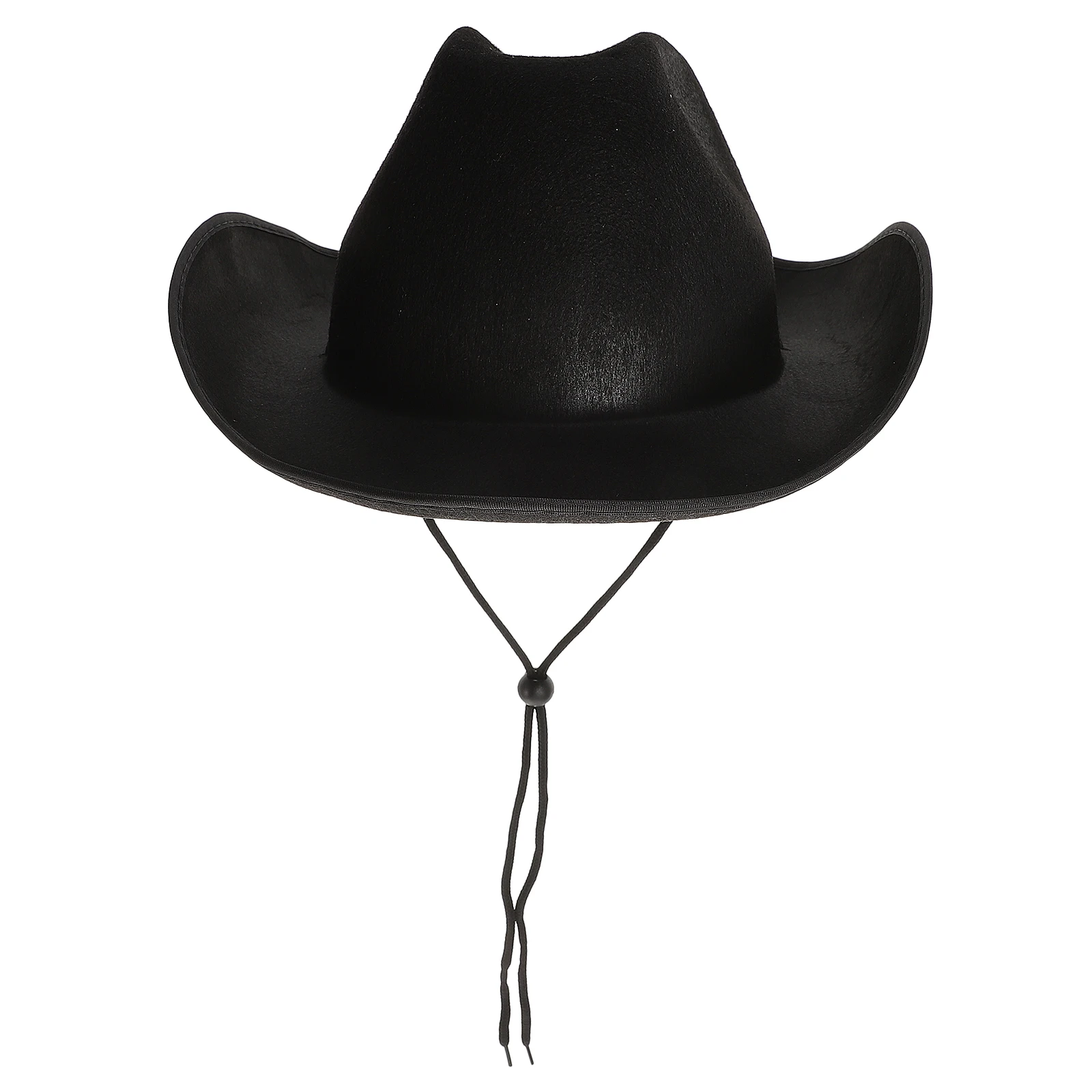 

Cowboy Hat Cowgirl Hats Party Country Western Men Women Costume Wide Brim Fashion Cloth Neck Drawstring Sun Protection Photo