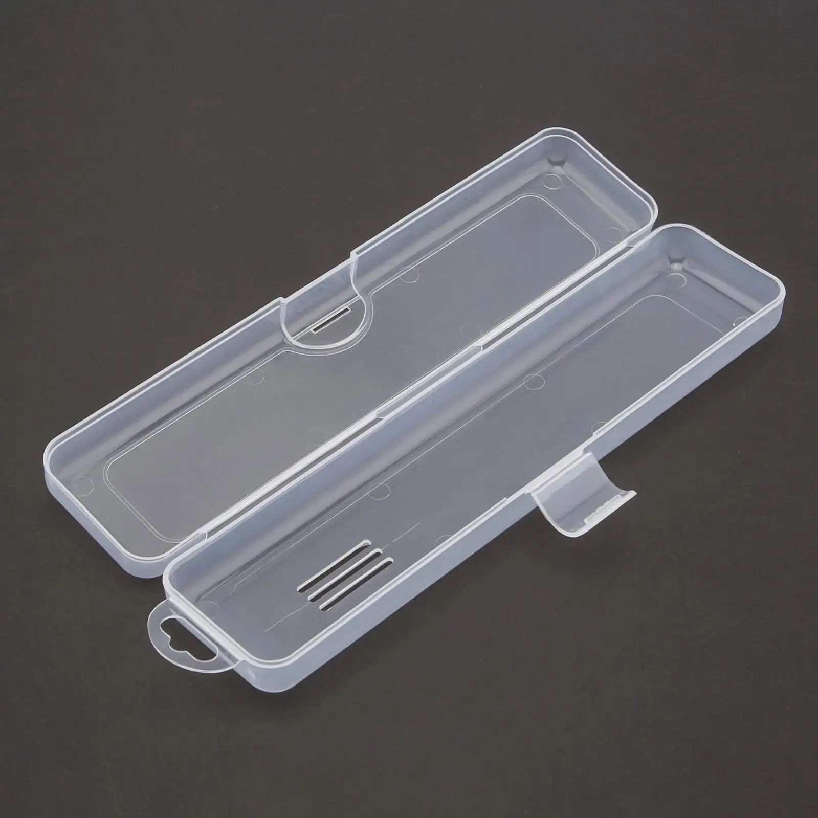 Transparent Flip Portable Internal Length Tableware Storage Box for Cutlery Kit Travel Tableware Case