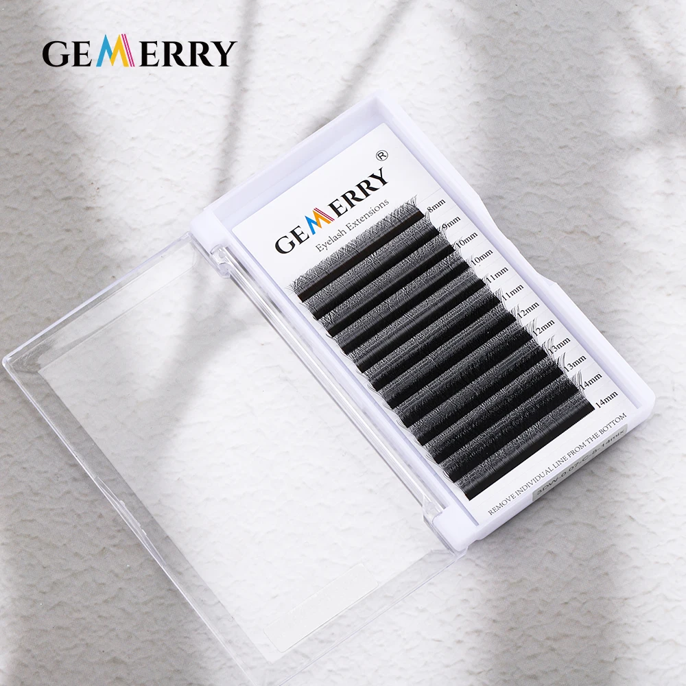 10pcs 3D W Shape Lashes Eyelash Extensions Wholesale Gemerry Premade Volume Fan Makeup Tool Natural Faux Mink Individual Eyelash