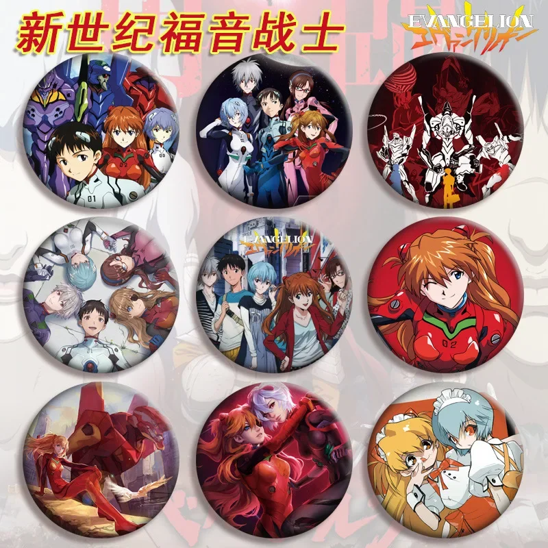 Anime Evangelion Brooches Backpack Badges Enamel Pins Brooch Metal Pin Jewelry Jeans Jacket Accessories Gift for Children