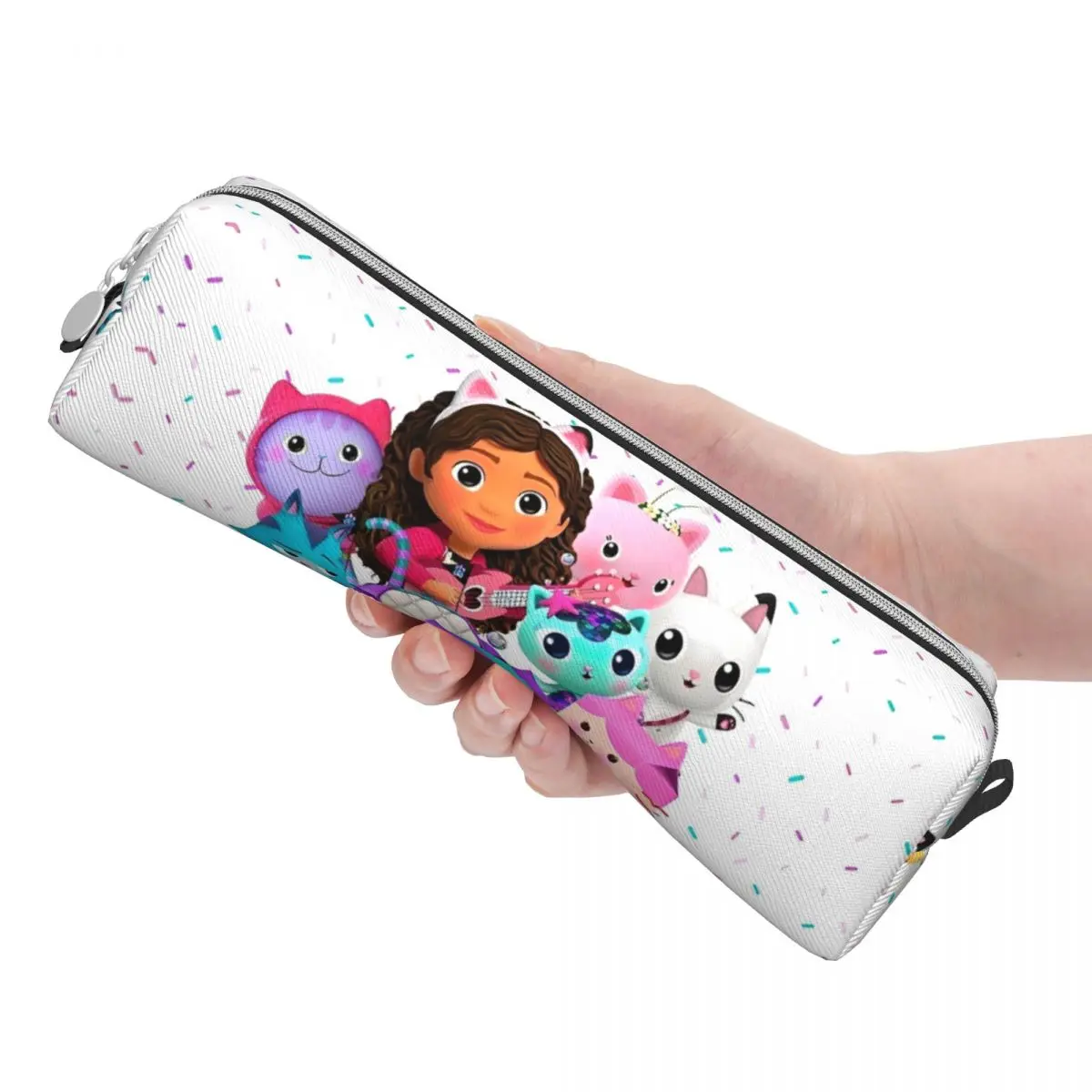 Cute Cartoon Gabbys Dollhouses Pencil Cases Lovely Pen Box Bags Student Large Storage Students School Gift Pencilcases