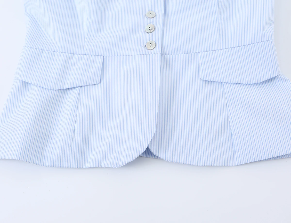 Damen Schickes Freizeit-Slim-Fit Kurzarm-Hemd KONDALA 2026 Sommer Trendiges Einreihiges Oberteil Weibliche High-Street Pendler-Hemden Top – Detail 23
