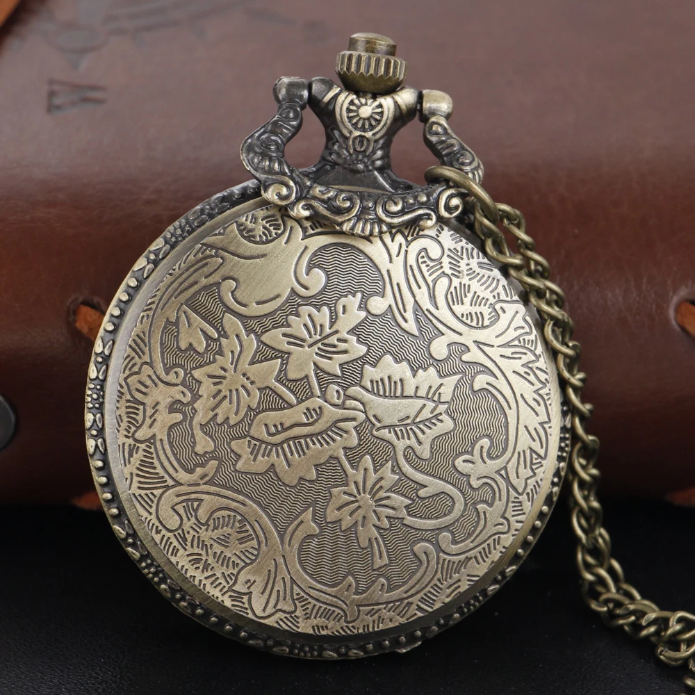 Vintage festa sovietica emblema orologio da tasca al quarzo bronzo Steam Punk collana con ciondolo Vintage miglior regalo per uomini e donne