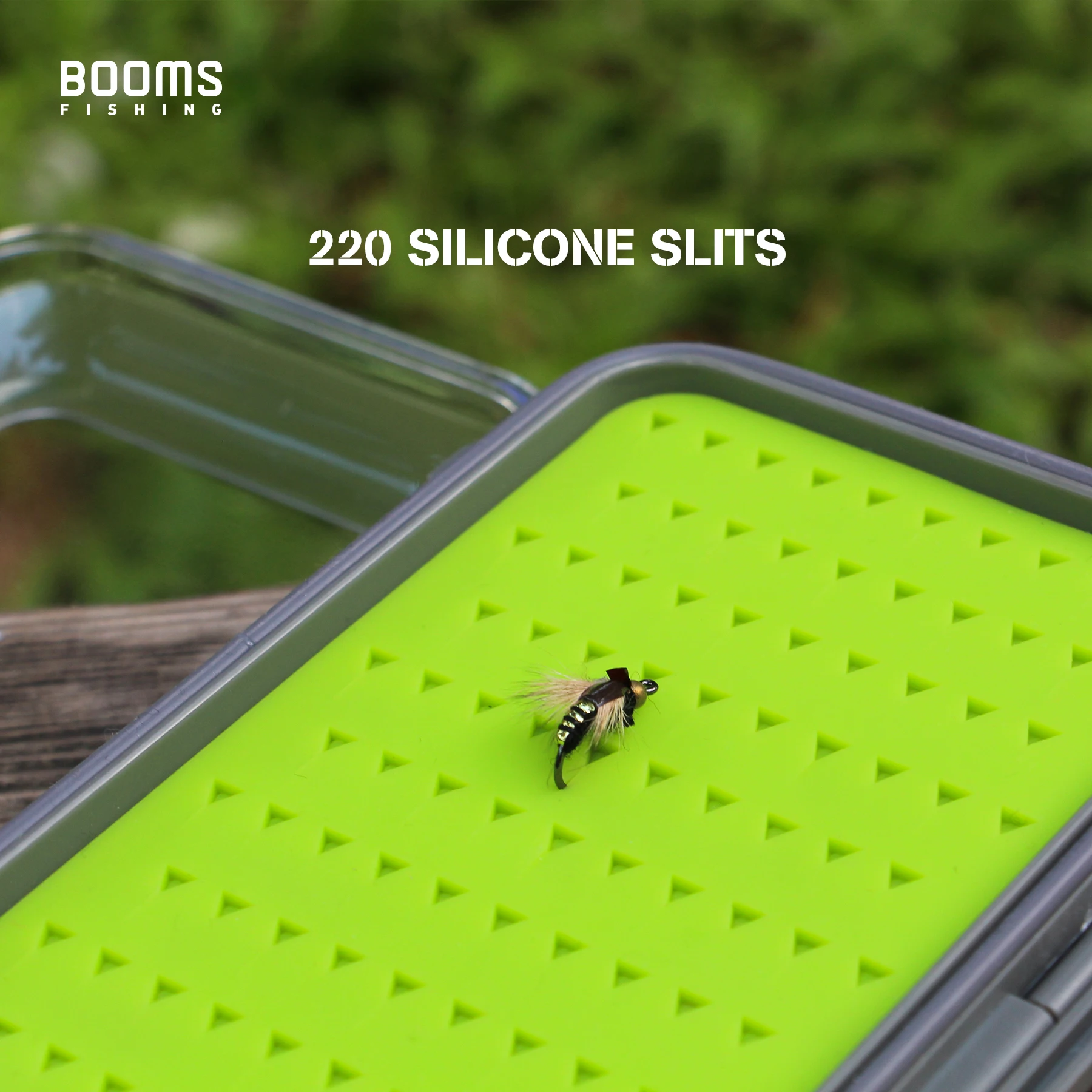 Booms Fishing FFB Fly Fishing Storage Transparent box Two-Sided Box Bait Storage Box Outdoors Fishing Tools Accessories