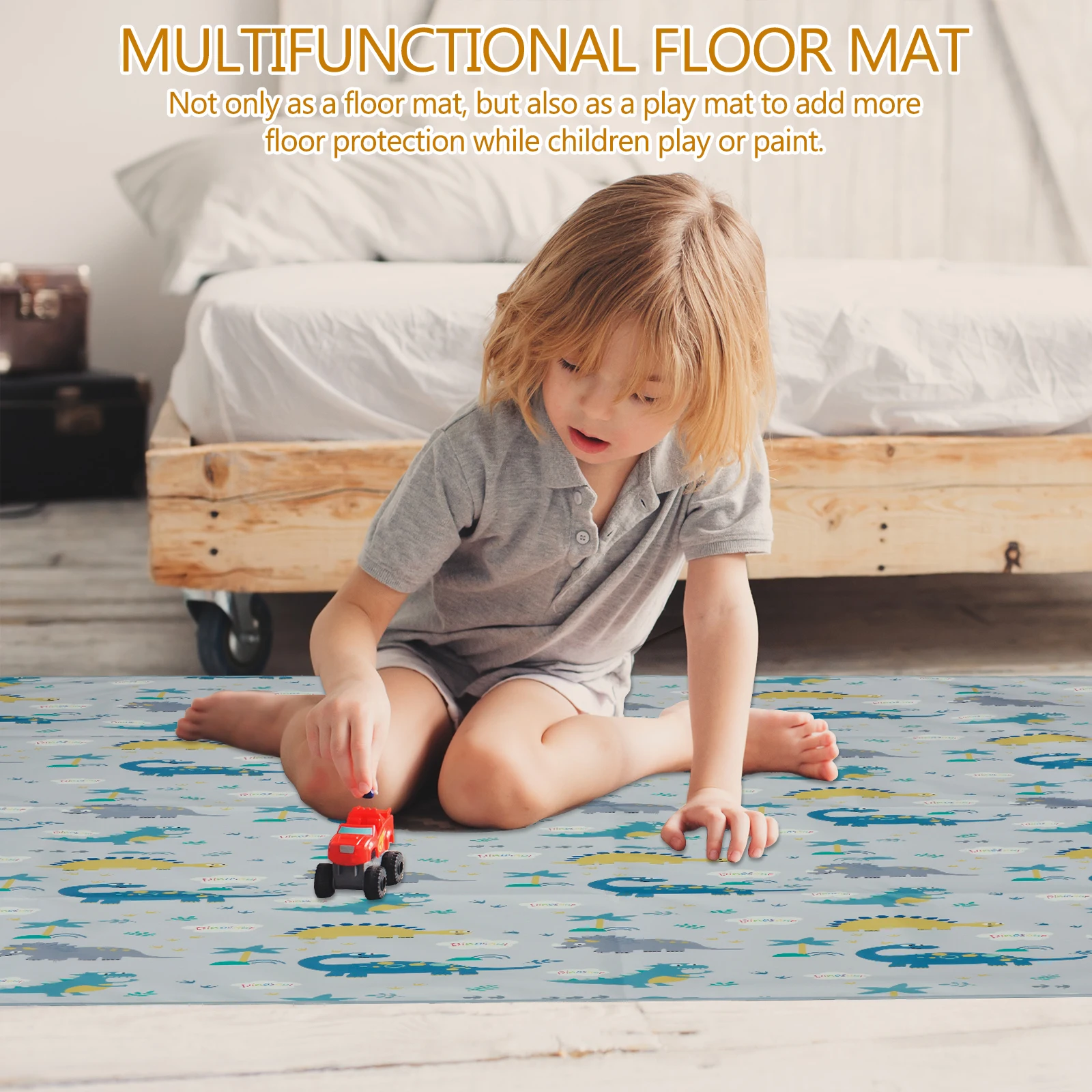 Anti-Slip Splash Mat para Cadeira de Jantar, Splash Mat para o bebê, impermeável, sob a cadeira alta, 51x51 in