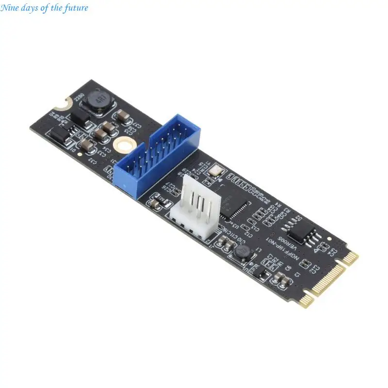 USB3.2 gen1 5Gbps USB3.2 Type-E A-key /19PIN Extension Adapter Card Hot Swapping PCI-E NVME Expansion Card E65A