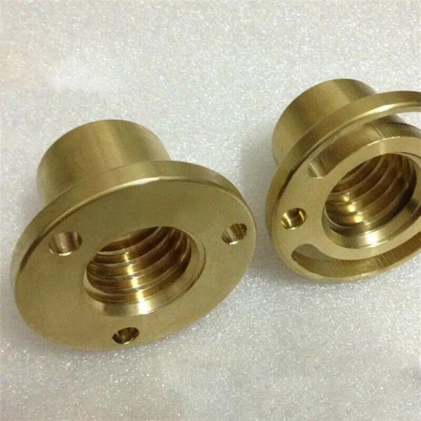 For Bridgeport Milling Machine Y Axis Screw Copper Sleeve Nut Vertical Mill CNC Milling Machine Lathe Machine 2pcs