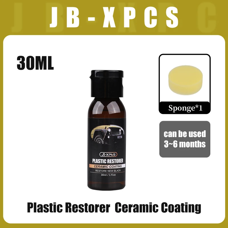 Auto Plastic Restorer Keramische Coating 2-3 Jaar Langdurige Beschermen Reparatie Whitening Zwarte Glans Plastic Trim & Rubber zorg