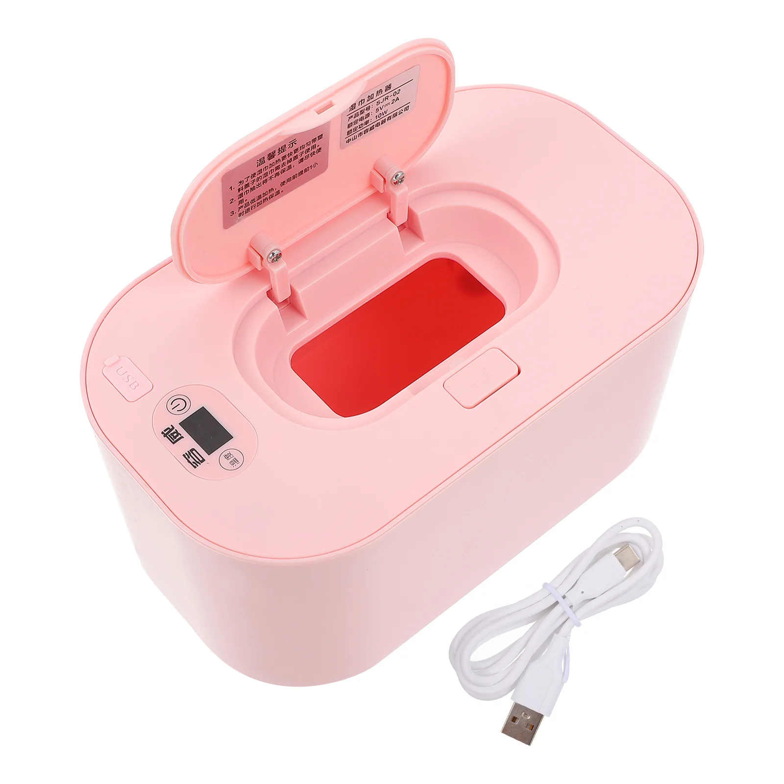 Подогреватель детских салфеток с умным контролем температуры, коробка с подогревом для влажных салфеток, успокаивающая ночная смена, совместима со всеми