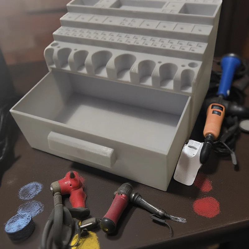 

Storage Box Electric Grinder Small Cordless Electric Carving Tools Organizing Artifacts Cutting Mini Electric Drill