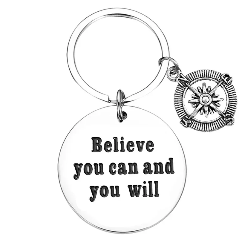 Live Your Dream Keychain Pendant Son Daughter Gift Key Chains Inspirational Gifts