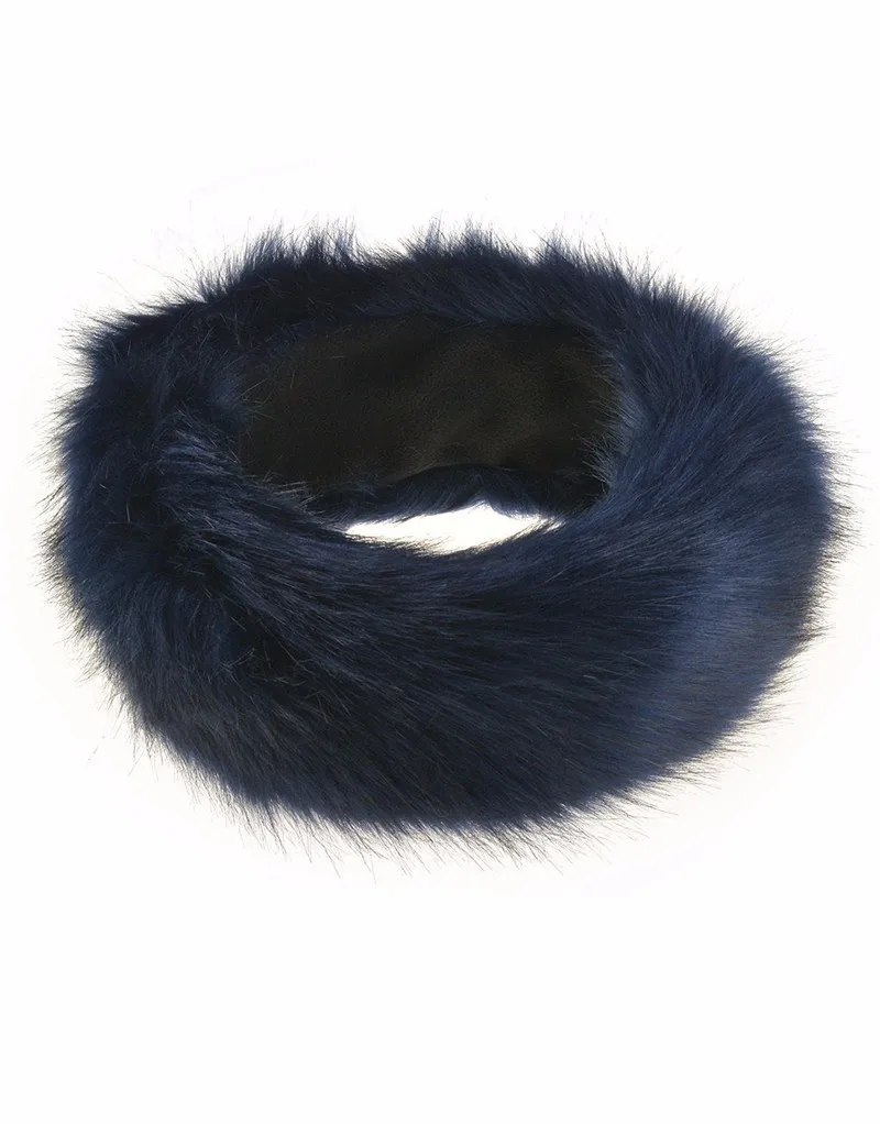 Winter-Stirnband aus Fuchsfellimitat – Detail 19