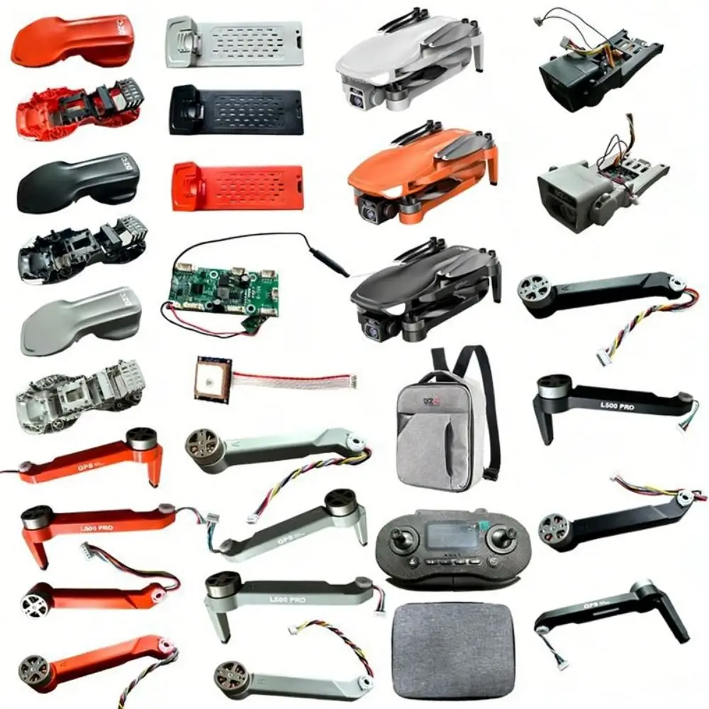 New Plastic Including Propeller Mutistyles Grey Battery Remote Control Part Accessories L500 PRO Complete Set Accessories